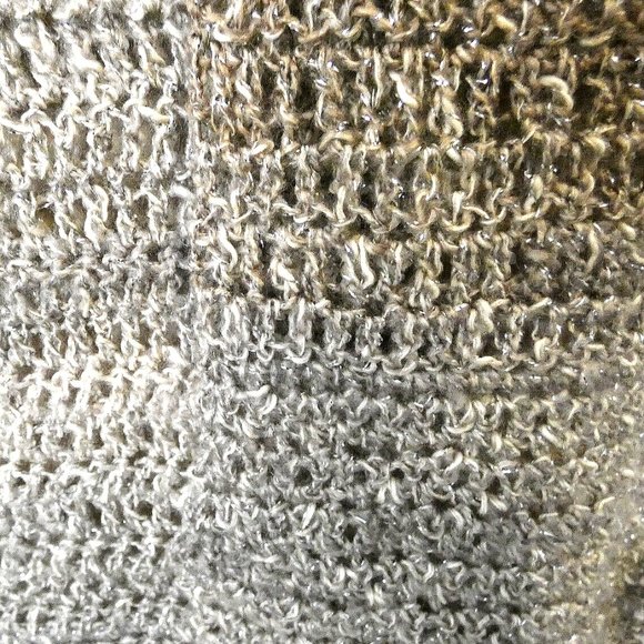 Multicolor Brown Black Cap Sparkly Designer Hat Soft Handmade Crochet Knit OS - Picture 5 of 7